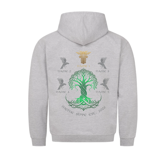 Personalisierte WIkingerfamilie Yggdrasil Hoodie