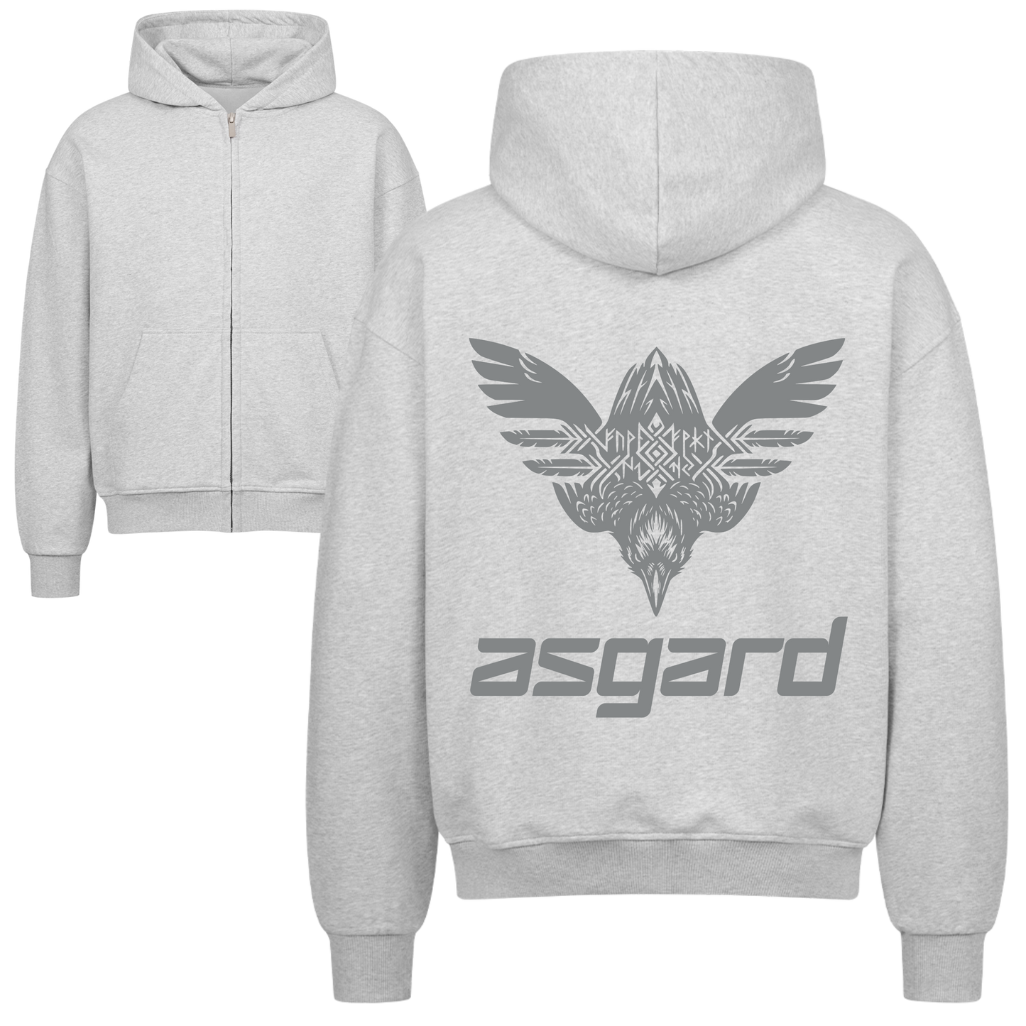 ASGARD Oversized Zipper Hoodie