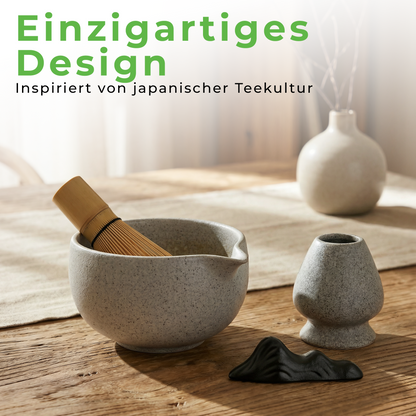 Matcha Zeremonie Set - steingrau