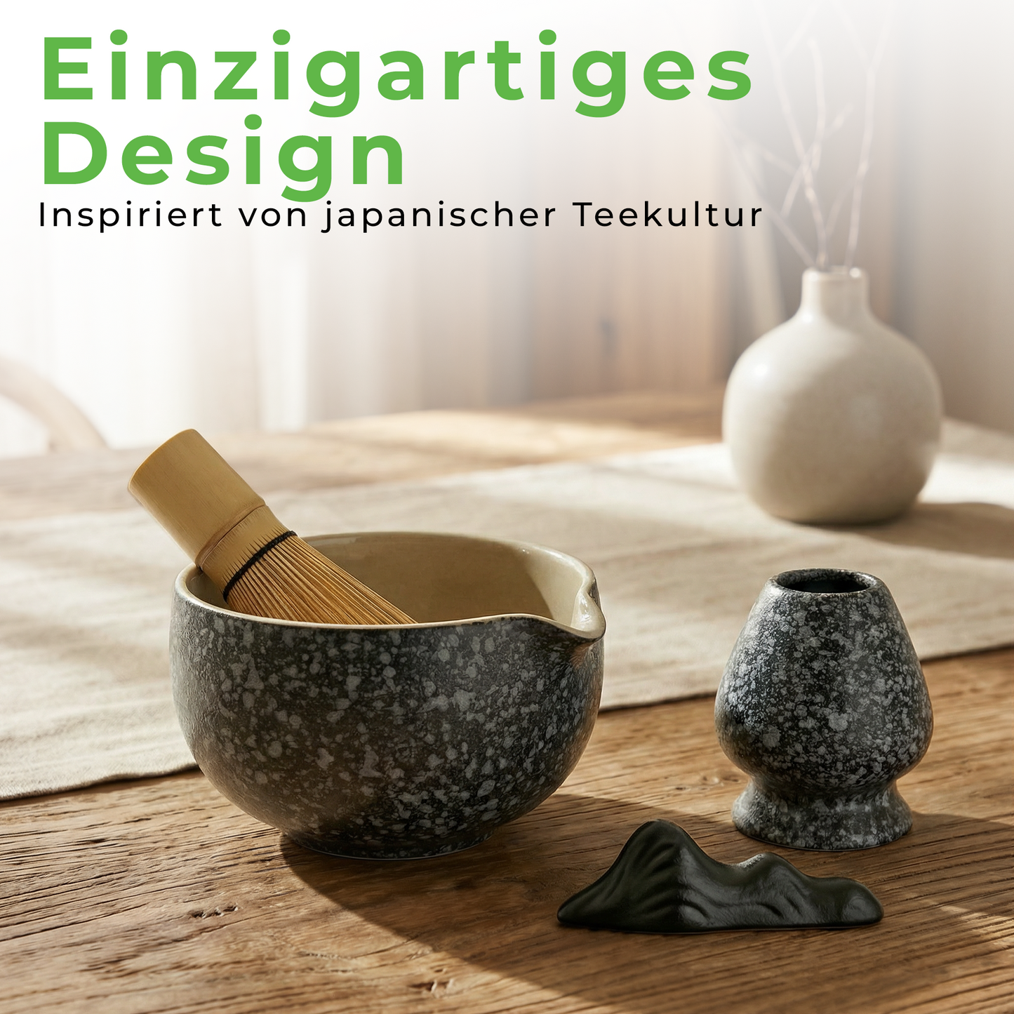 Matcha Zeremonie Set - anthrazit