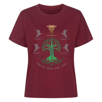 Personalisierte Wikingerfamilie Yggdrasil T-Shirt