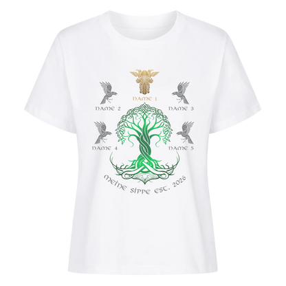 Personalisierte Wikingerfamilie Yggdrasil T-Shirt