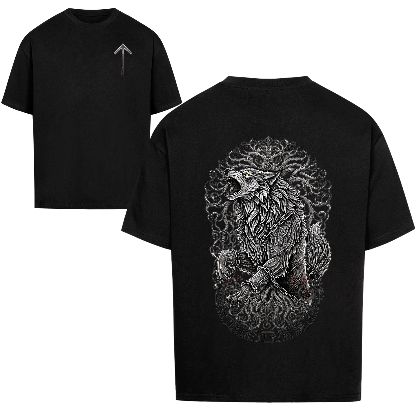 Fenrir & Yggdrasil Oversized Shirt