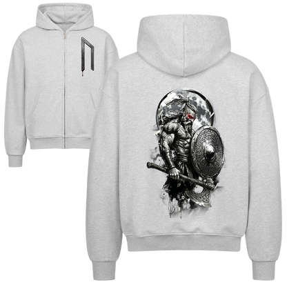 Huskarl Viking Oversized Zipper Hoodie