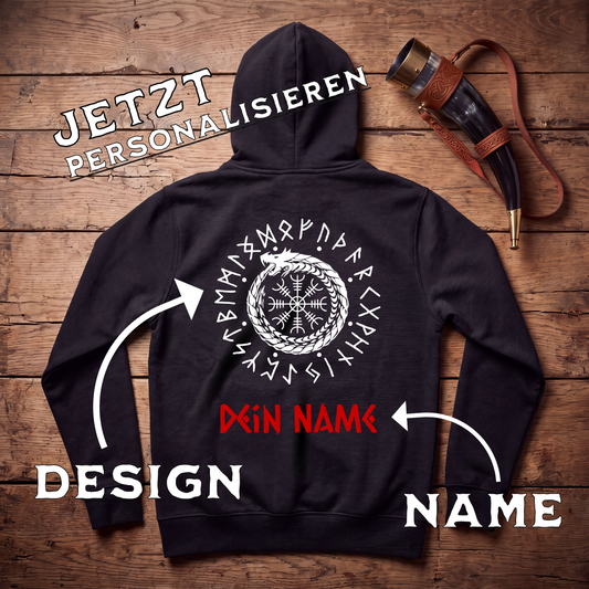 Personalisierbar Nordische Mythologie Hoodie