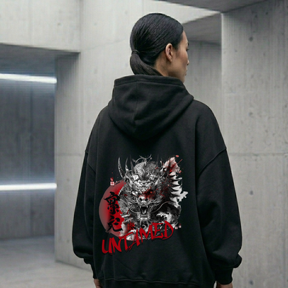 Untamed Dragon Oversized Zipper Hoodie
