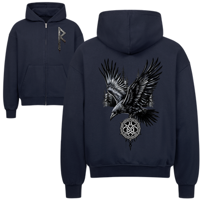 Odins Rabe Oversized Zipper Hoodie