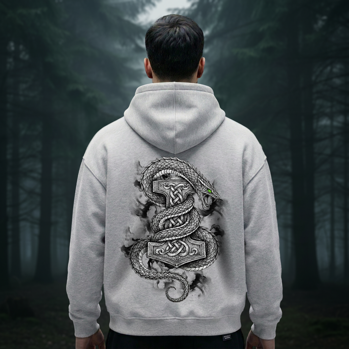 Jörmungandr Oversized Zipper Hoodie