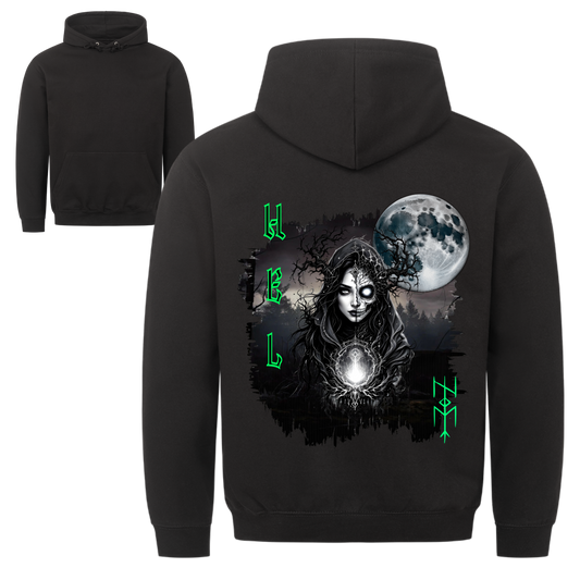 Wikinger Hoodie Hel Göttin Unterwelt Schwarz Nordische Mythologie Valhalla Vikings Wizards