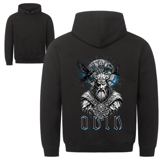 Wikinger Hoodie Odin Allvater Schwarz Nordische Mythologie Valhalla Vikings Wizards