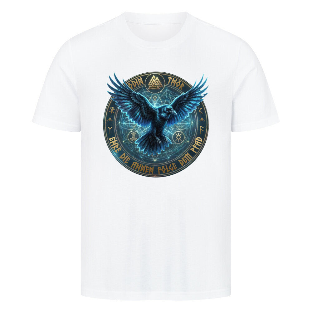 Wikinger T-Shirt Ehre die Ahnen Weiß Nordische Mythologie Vikings Wizards